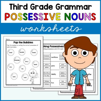 3rd grade nouns worksheet teaching resources teachers pay teachers