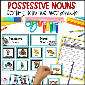 Preview of Possessive Nouns - Grammar Worksheets & Activities