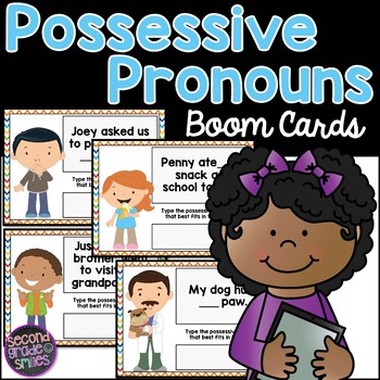 Preview of Possessive Pronoun Boom Cards