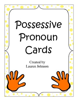 Preview of Possessive Pronoun Cards