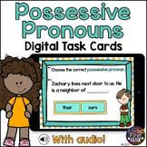 Possessive Pronouns | Boom Cards | Digital Task Cards |