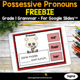 Possessive Pronouns Grammar Practice | 1st Grade Grammar A