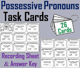 Possessive Pronouns Task Cards Activity