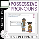 Pronouns Speech Therapy Possessive Pronouns Adjectives Dig