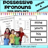 Possessive Pronouns - mine, yours, ours!   ESL - ELL - ESL