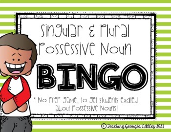 Preview of Possessive Singular/ Plural Noun BINGO Game