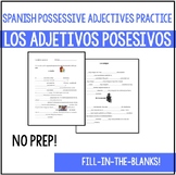 Possessive adjectives in Spanish activity. Adjetivos poses