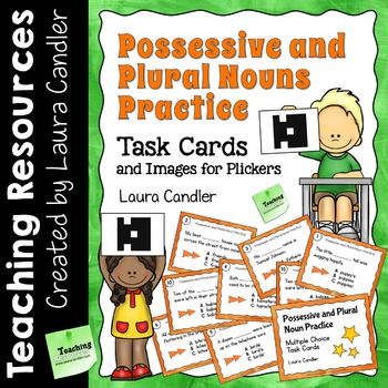 Preview of Possessive and Plural Nouns Multiple Choice Task Cards