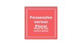Possessive versus Plural - Power Point Presentation