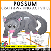 Possum Craft & Writing | Australian Animals, Aussie Animals
