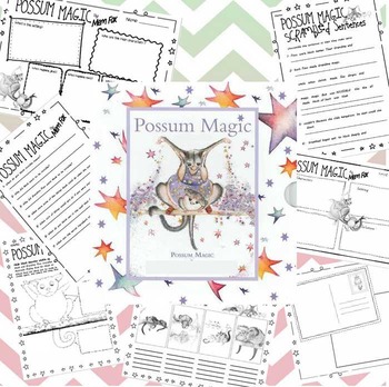 reading printable kindergarten log free Activities Magic   Possum 7 Miss Sheets Emily by Literacy