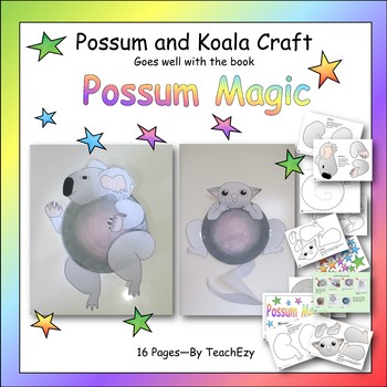 Preview of Koala & Possum Craft to go with Possum Magic
