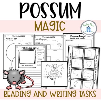Preview of Possum Magic Reading and Writing Tasks