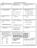 Post Break Spiral Review- 6th Grade Math Practice