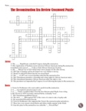 Post-Civil War and Reconstruction Era Crossword Puzzle Review