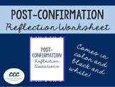 Post-Confirmation Reflection Worksheet