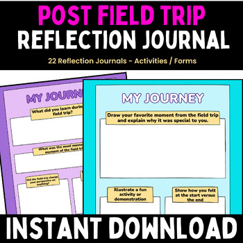 Preview of Field Trip Reflection Worksheets , Drawing & Writing Activities