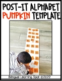 Post-It Alphabet Pumpkin Template