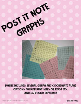 Preview of Sticky Note Graphs & Coordinate Planes