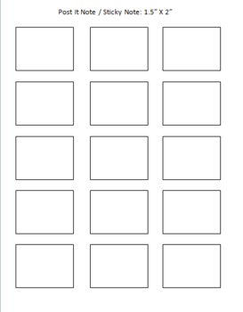 Post It / Note Printing Template - FREEBIE by Angela Crescenzo