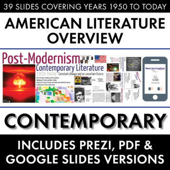 Preview of Post-Modernism, Contemporary American Literature Movement, from WW2 to Today