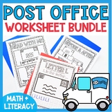 Post Office Activities Math Literacy Coloring Worksheets P