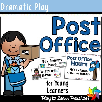 Preview of Post Office Dramatic Play Printables for Preschool & PreK