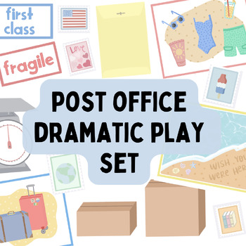 Preview of Post Office Dramatic Play Set