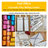 Post Office Dramatic Play Writing Centre - Mail postcards,