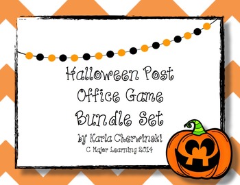 Preview of Post Office Game Bundled Set - Halloween Theme