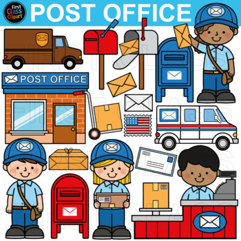 Preview of Post Office Kids Clip Art