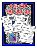 Post Office Theme Word Wall Cards