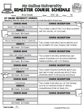 secondary activity writing preview