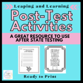 Post-Test Activities for Early Finishers