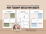 Post Therapy Reflection Sheets