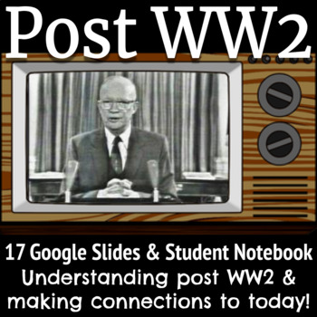 Preview of Post WW2 & President Eisenhower's Farewell Speech, Distance Learning