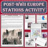 Post-WWII Europe Primary Source Stations Activity (PDF and