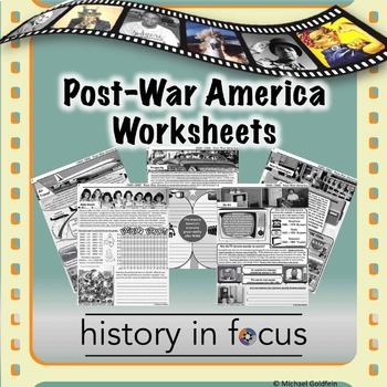 Preview of Post-War America Worksheets