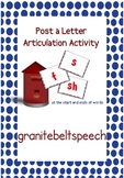 Post a Letter Articulation Activity for 's', 'sh' and 'f'