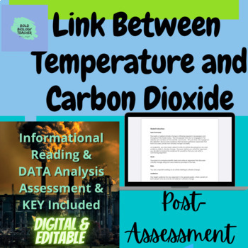 Preview of Post assessment- Does carbon dioxide change temperature (Global warming) task