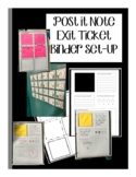 Post it Note Exit Tickets