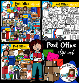 Preview of Post office clip art - 61 graphics!
