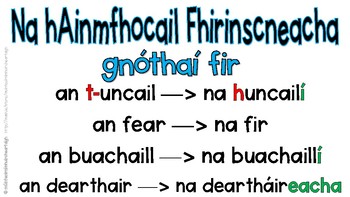 Póstaeir: na hAinmfhocail by MuinteoirNiMhuircheartaigh | TPT