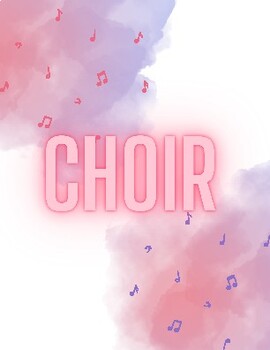 Preview of Postcard: Pastel Choir Design