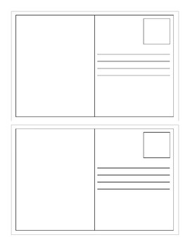 Postcard Template by Middle School Science LP | TPT