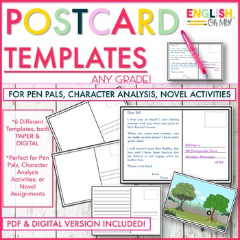 Preview of Postcard Templates {PDF & DIGITAL}
