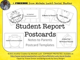 EDITABLE Postcard Templates for Important Messages to Pare