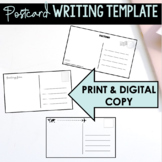 Postcard Writing Template (Print + Digital Format) | High 