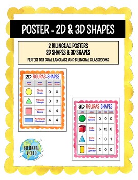 2D Shapes in English and Spanish - Figuras 2D en Espanol y Ingles