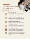 Poster 6 Rules to Keep in Mind for Writing